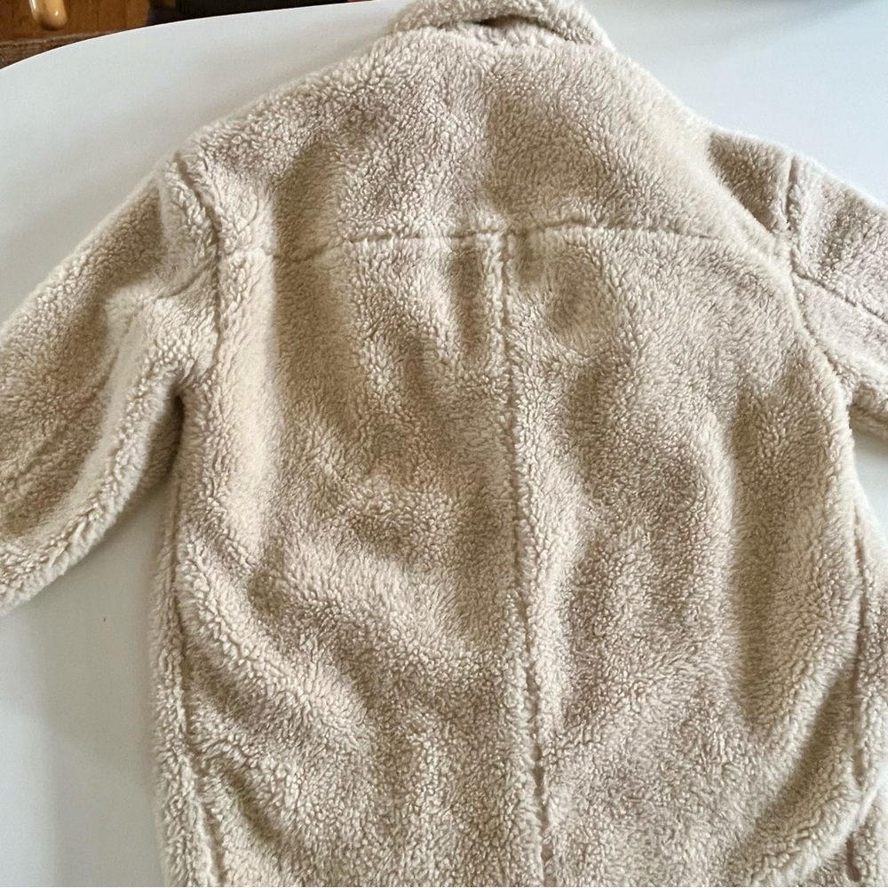 TopShop Teddy Coat in Cream (S) - Picture 7 of 16